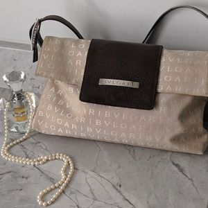 FINAL SALE ‼️Bvlgari "Logomania" Beige and Tan Bag